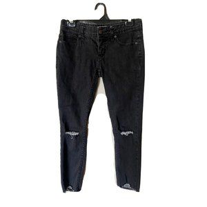 Free People Womens Jeans 25 Black Denim